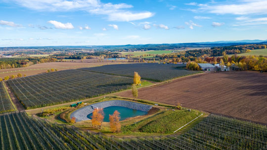 současná podoba areálu sadů a zámku